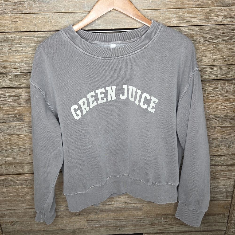 AS Colour Women's Relax Long Sleeve Green Juice Sweatshirt Crew Neck Medium